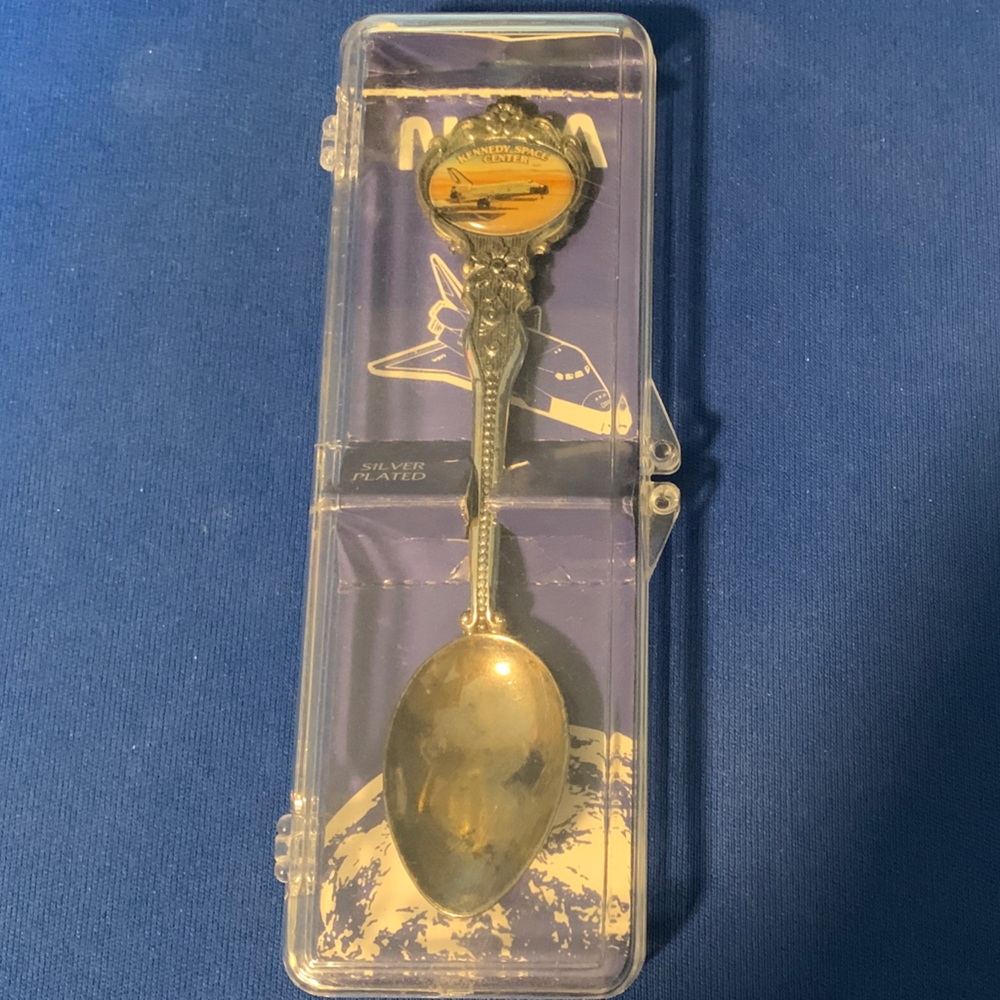 Silver-Plated Kennedy Space Center NASA Collectible Spoon